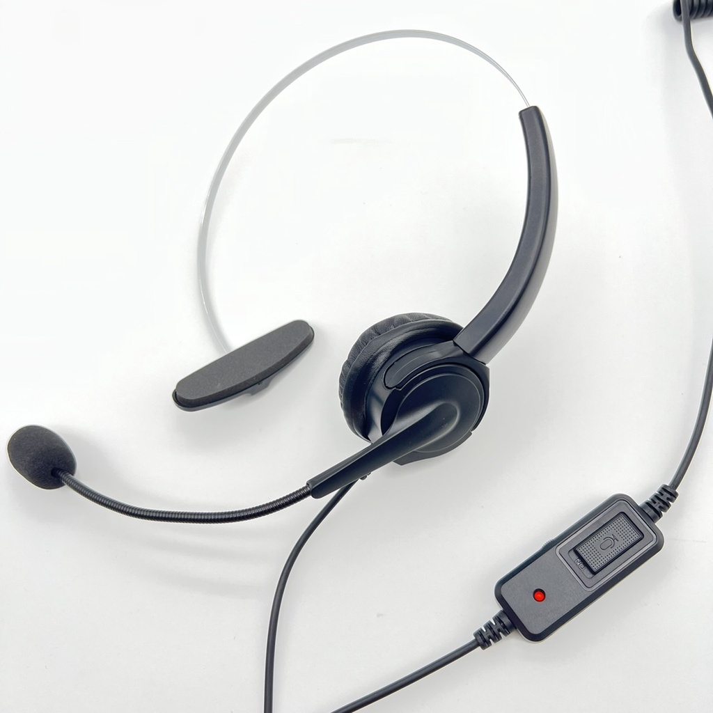 【仟晉資訊】PHILIPS飛利浦 CORD492B 電話機專用 頭戴式 單耳耳機麥克風 含調音靜音