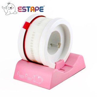 【王佳ESTAPE】易撕貼膠臺 白頂粉紅座 (不含易撕貼 粉紅豬 好撕 烘焙 束口 方便貼 餐盒 切臺 非蝸牛膠臺)