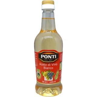 義大利 PONTI 白酒醋 (酸度：6度) White Wine Vinegar 500ml