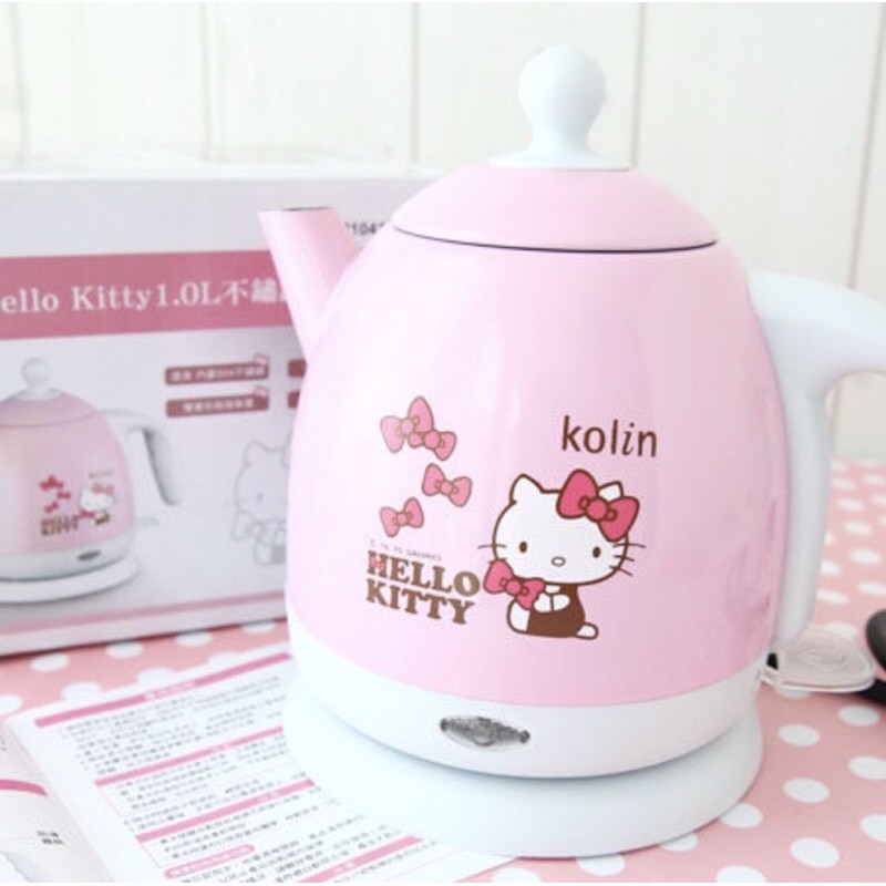 Kolin 歌林 Hello Kitty 1.0L 不鏽鋼快煮壺 KPK-MNR1042 🌸夢幻櫻花粉🌸