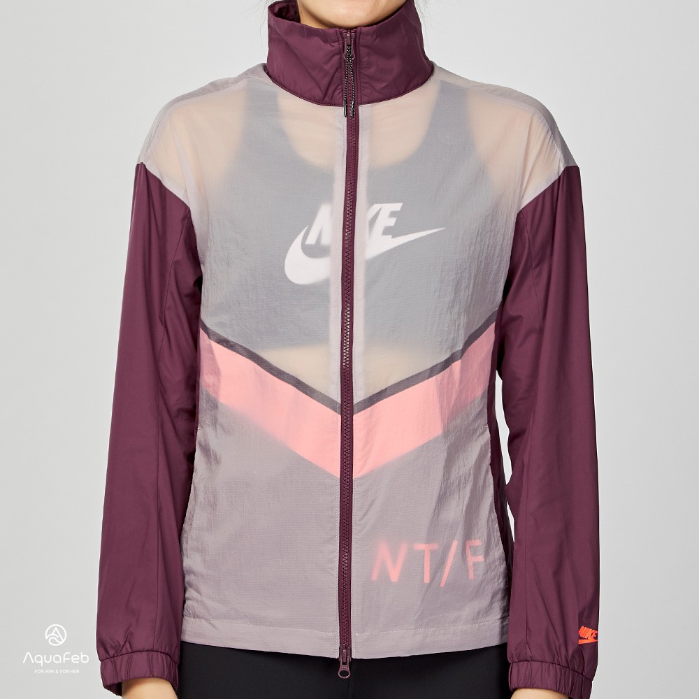 Nike Run Jacket 紅白 立領 教練 防風 慢跑 外套 724098-681