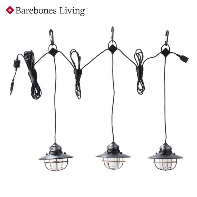 Barebones 串連垂吊營燈 Edison String Lights LIV-265 黑銅/漁夫燈/松果燈/露營燈