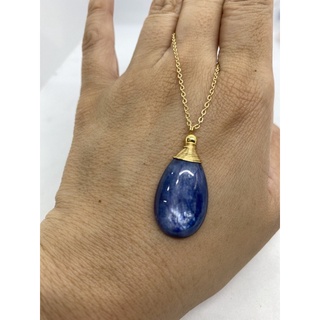D3500天然寶石原礦/藍晶石 藍晶 水滴💧墜飾 項鍊