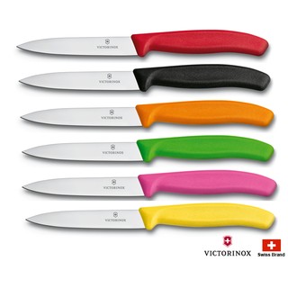 Victorinox瑞士維氏10cm刃長水果刀削皮刀(6色款),瑞士製造好品質【v67701all】