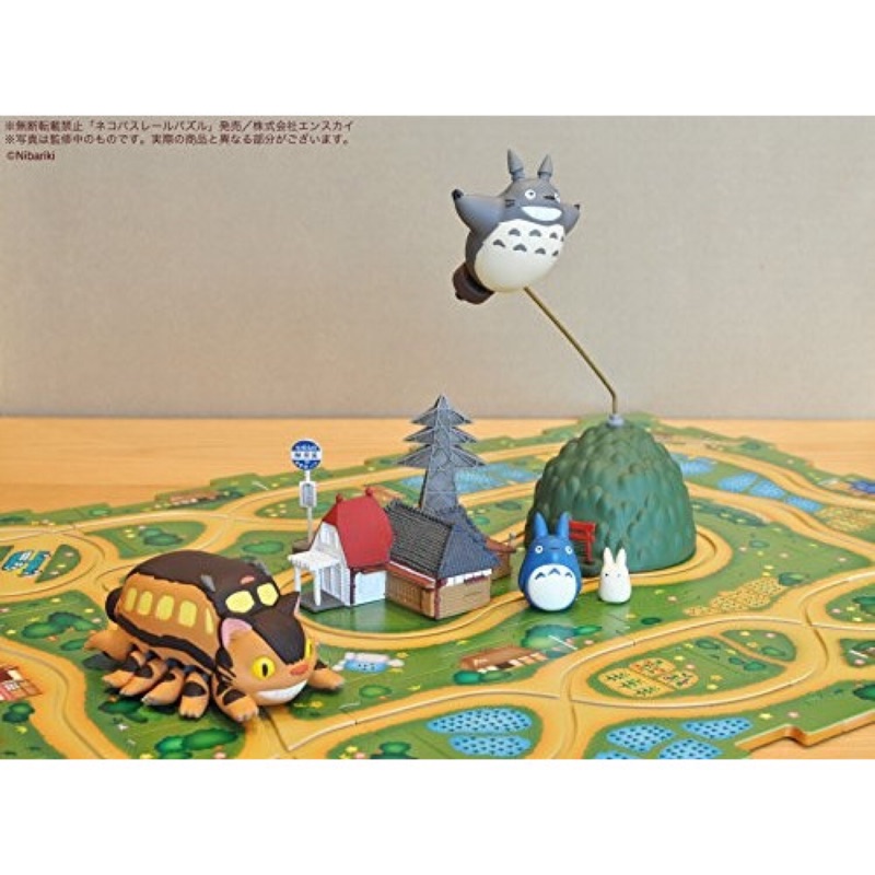 日本 宮崎駿 龍貓 Totoro 造型 擺飾 場景 玩具 龍貓公車 公仔 車 軌道車 玩具車