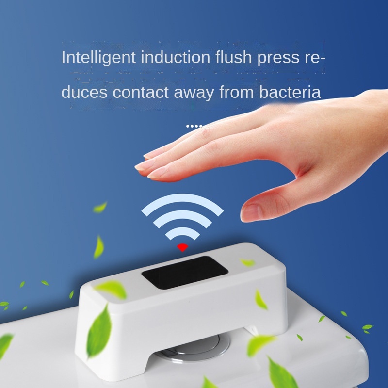 自動馬桶沖水按鈕非接觸式馬桶沖水器外部紅外線沖水套件智能自動化套件智能馬桶 21