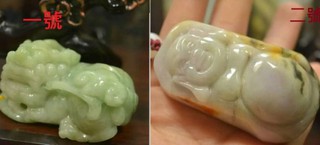 天然緬甸玉正品A貨翡翠冰糯種芙蓉種滿豆綠色三彩紫羅翠玉貔貅彌勒佛把件/握件大件便宜 墬子吊墬玉墬掛件 數款任選先選先贏