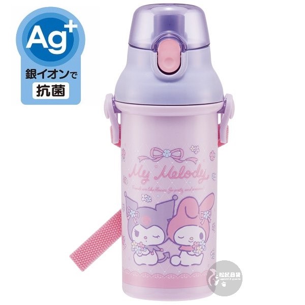 ♡松鼠日貨♡日本 skater  正版 日本製 melody 美樂蒂 庫洛米 抗菌 直飲式水壺 480ml