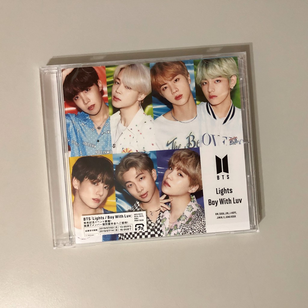 防彈少年團bts 日本單曲lights Boy With Luv 初回專輯fc 限定特典小卡拆售 蝦皮購物