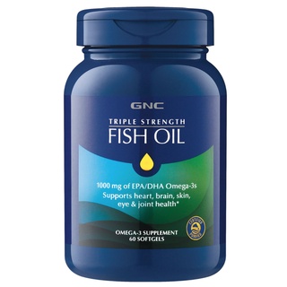 快速出貨 美國GNC 三效魚油 一般型 TRIPLE STRENGTH FISH OIL 60顆/120顆