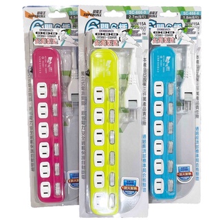 臺灣製造 新安規通過 安心用 超電王 6開6插 延長線 631-6 631-9 631-15 延長線