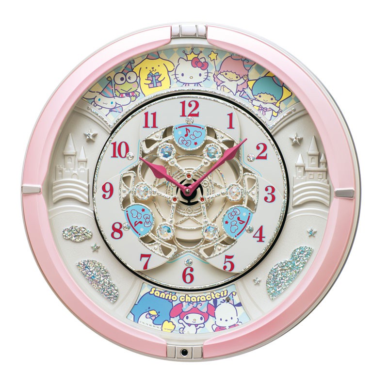 SANRIO 人氣角色 2019年出品 日本 SEIKO 精工 音樂鐘 時鐘 掛鐘