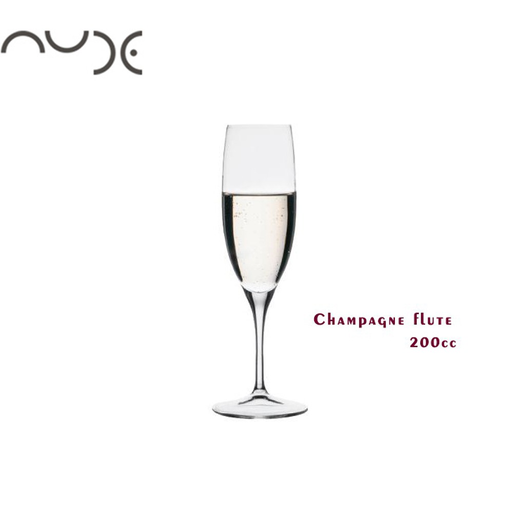 【NUDE】champagne flute 笛型香檳杯 200cc 香檳杯 高腳杯 酒杯 玻璃杯 水晶玻璃杯