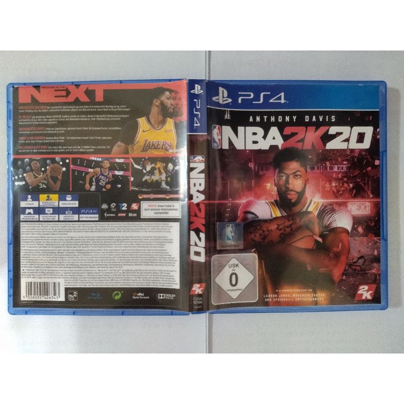 PS4遊戲片 NBA 2K20 美國職業籃球NBA2K20  二手  八成新以上 無刮 已消毒 領蝦皮券免運