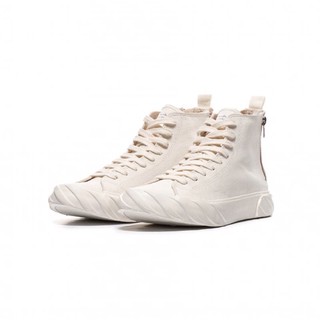 （已售出）韓國品牌AGE 高筒 白色帆布鞋