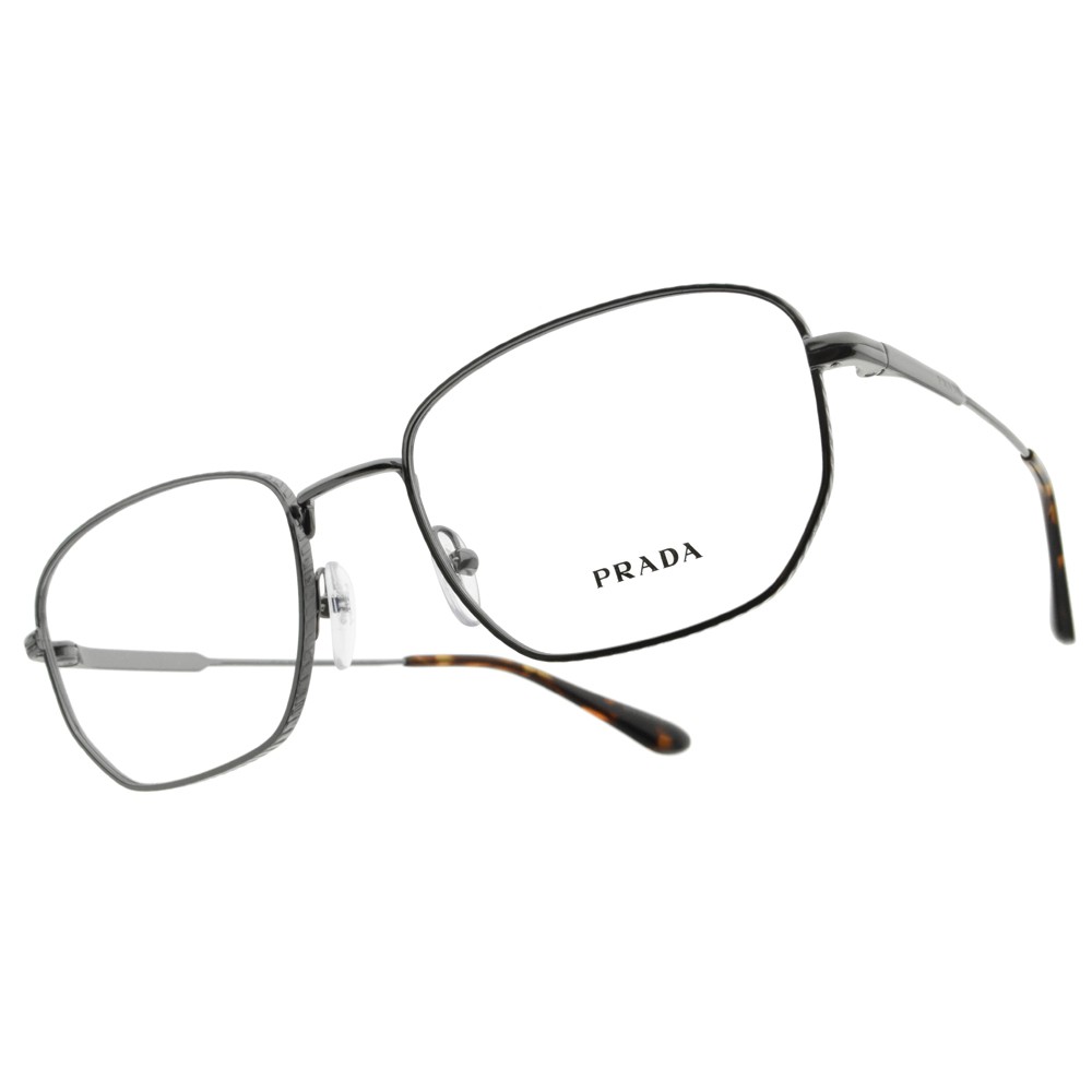 PRADA 光學眼鏡 VPR52W 精緻花紋金屬方框 精品眼鏡 - 金橘眼鏡