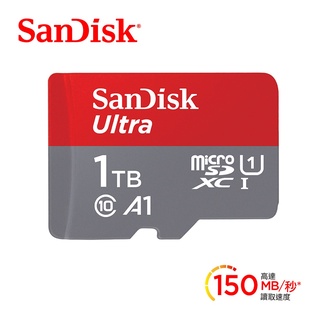 SanDisk Ultra microSDXC UHS-I (A1)1TB記憶卡(公司貨)