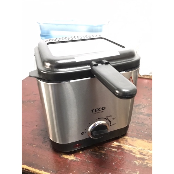 TECO東元 1.5L不鏽鋼輕巧型溫控油炸鍋 YP1901CB