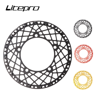 Litepro 單盤鏈輪折疊自行車鏈輪 53T 56T Spider Sprocket 58T BCD130 鋁合金曲柄