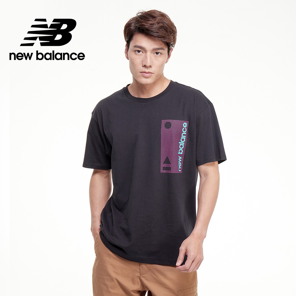 【New Balance】 NB ALL TERRAIN左胸印花短袖Tee_男性_黑色_MT03553BK