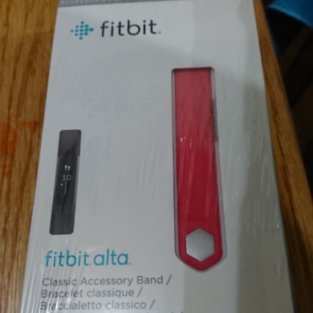 Fitbit Alta 經典錶帶 手環 桃紅色 L