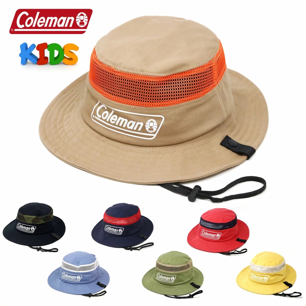日本 Coleman Kids 漁夫帽 多種顏色 遮陽帽 登山帽 防曬 野外 戶外 露營 釣魚 健行 爬山必備