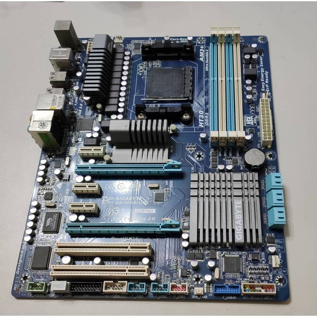 #57 "無檔板" 技嘉 GA-970A-UD3 主機板 無檔板 記憶體通道4故障+FX6100 CPU 限定