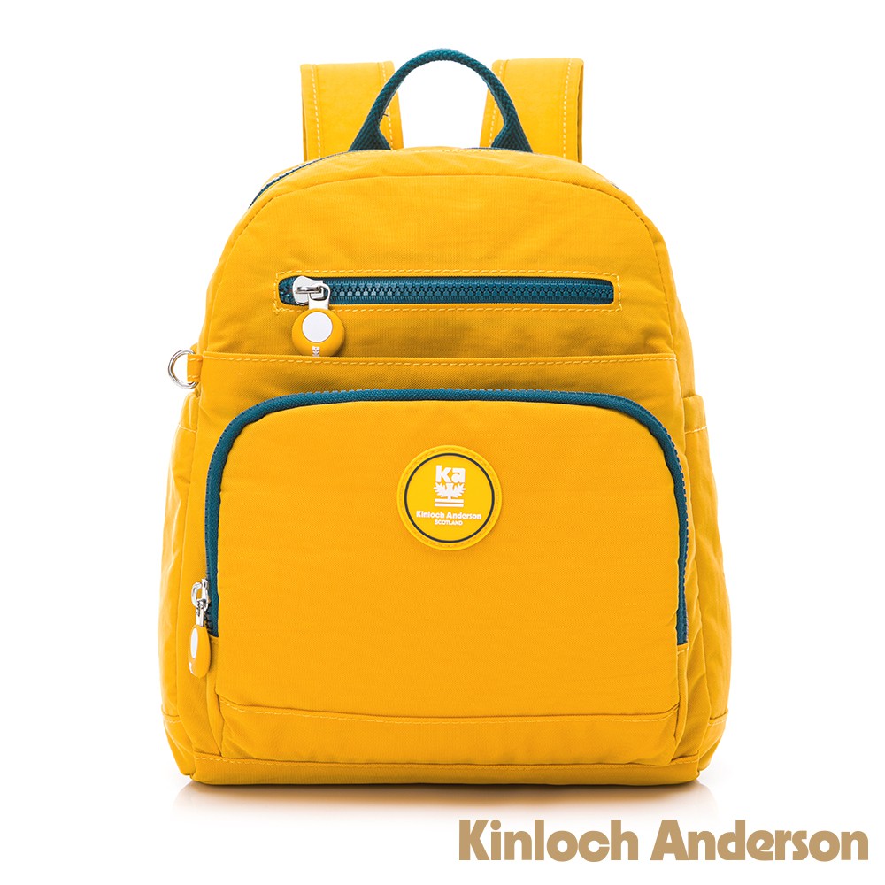 【Kinloch Anderson】迷霧森林 多功能隔層小款後背包 黃色