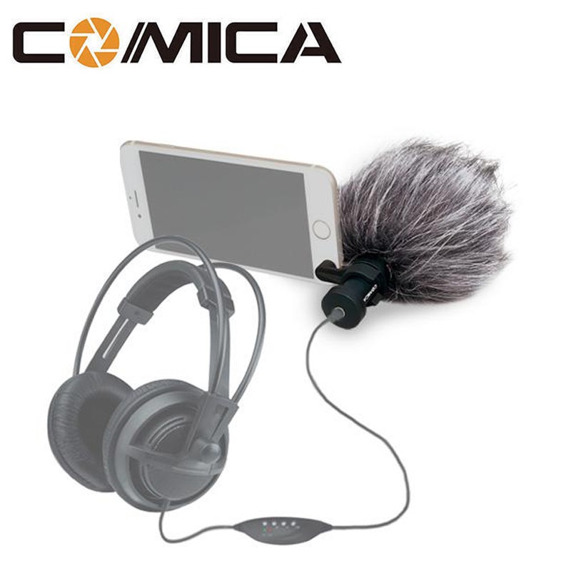 Comica CVM-VS08 心型指向性 【eYeCam】手機麥克風 監聽 錄音 收音 抗干擾 直播 錄影 防風套