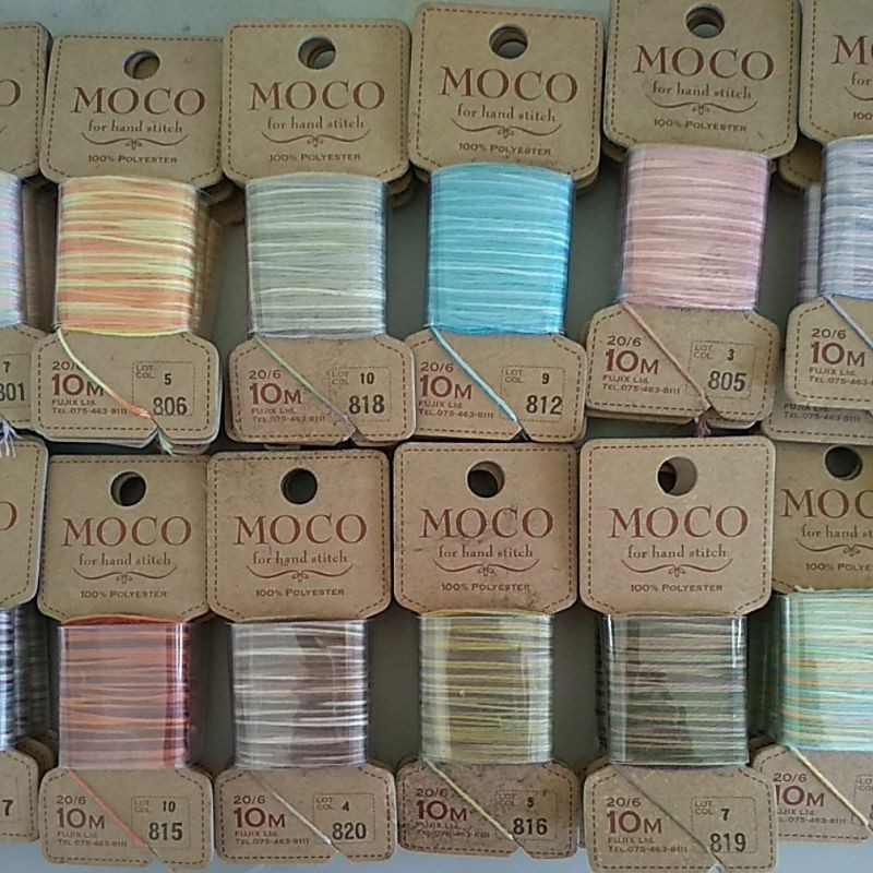 「特惠出清」日本進口富士 Fujix MOCO手縫緞染線/ 素色線/ 刺繡線 /拼布繡線共67卡