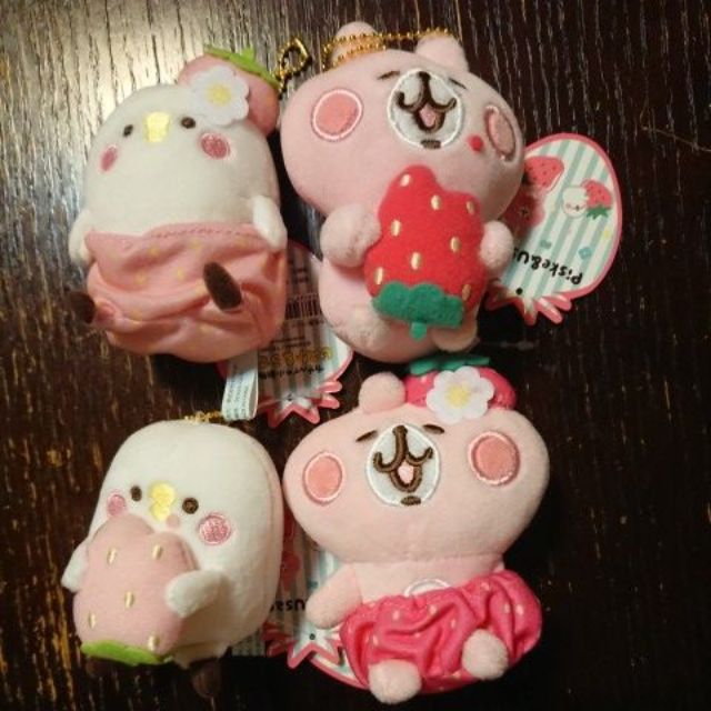 📢現貨不用等⏰卡娜赫拉日本捏捏玩偶 趴姿 草莓內褲 吃草莓系列 P助和兔兔