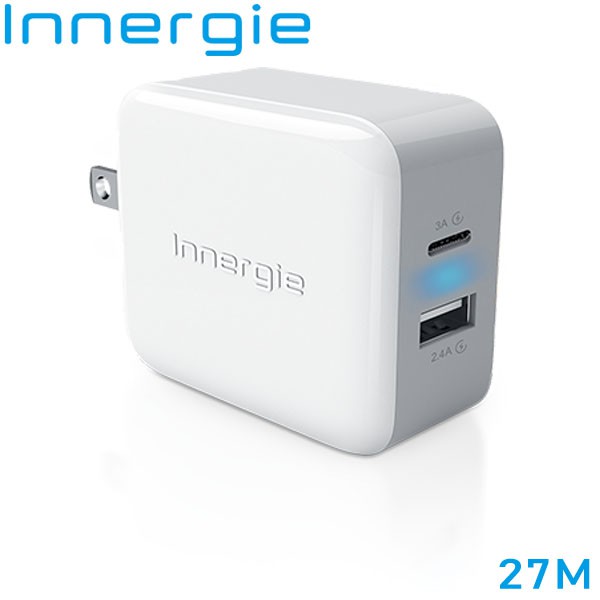 【3CTOWN】含稅附發票 Innergie 台達電 27M 27瓦 27W 雙孔 USB-C 極速充電器