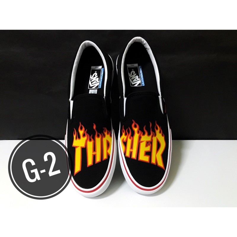 vans x thrasher slip on pro