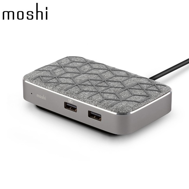 3C 賣場 免運 Moshi Symbus Q USB-C 多功能 擴充 基座 (可無線充電)