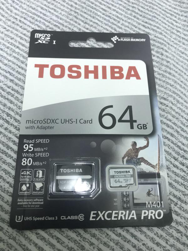 極至超速】Toshiba EXCERIA PRO 64G 64GB microSD 寫入高達80MB 運動 