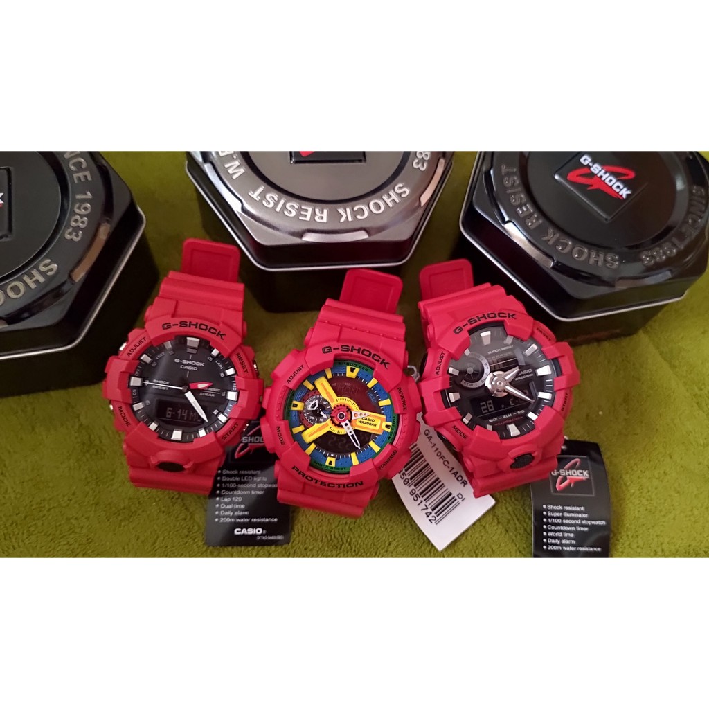 g shock ga 110fc red