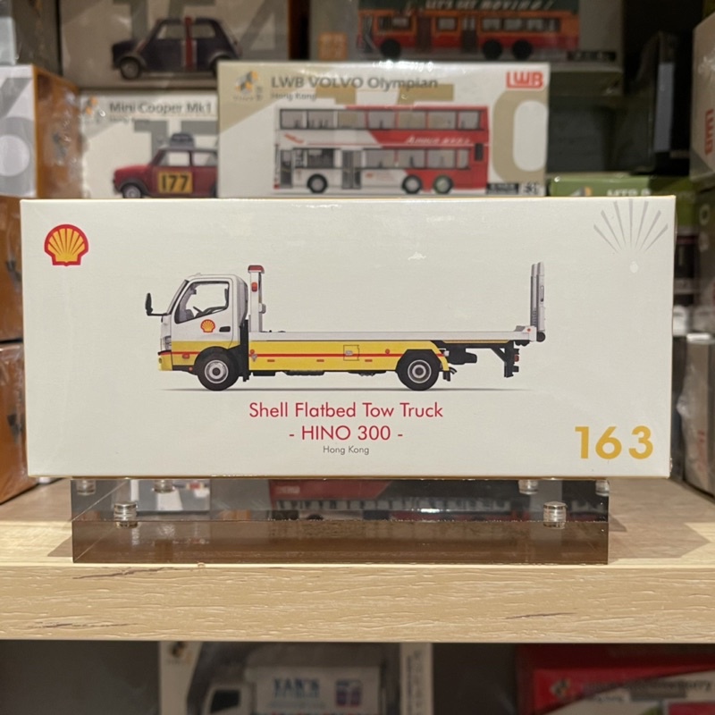 【模幻力量】現貨 微影 TINY #163 1/64 HINO 300 Shell 平板拖車
