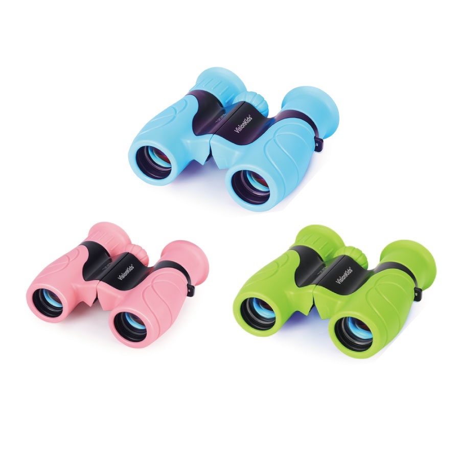 VisionKids HappiVIEW 8x兒童雙筒望遠鏡 粉色/綠色/藍色 玩具反斗城