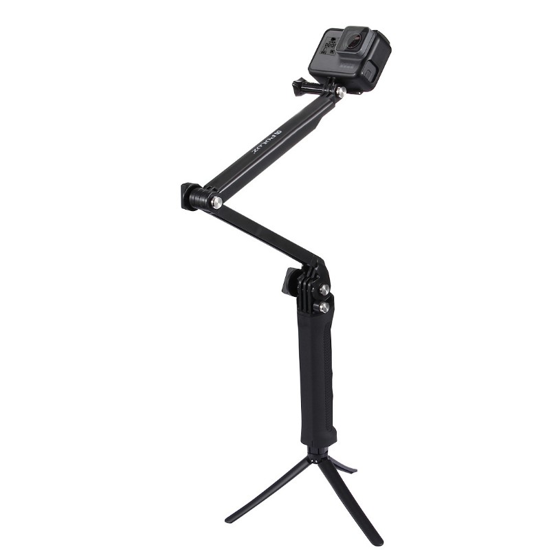 副廠gopro Hero 三折延伸自拍桿帶腳架3way 支架同原廠款 蝦皮購物