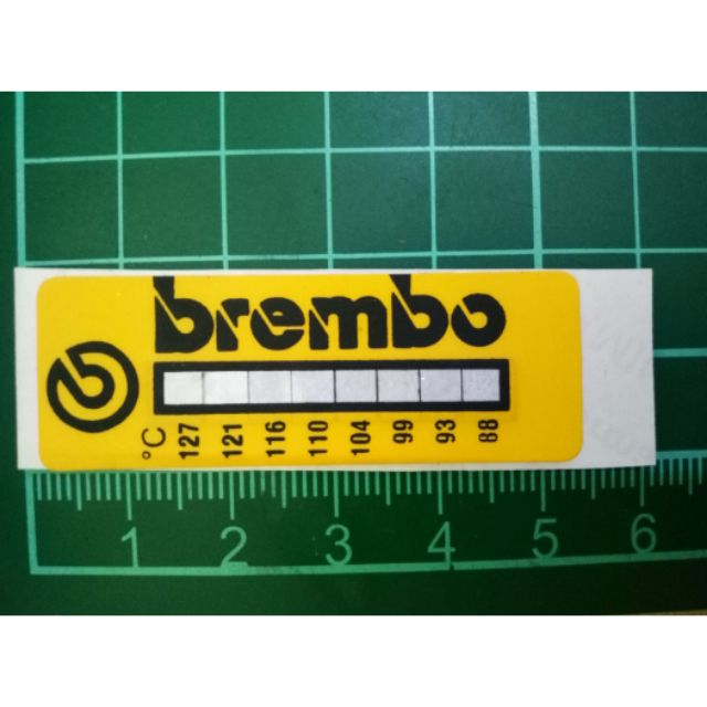 BREMBO 原廠 溫度貼紙