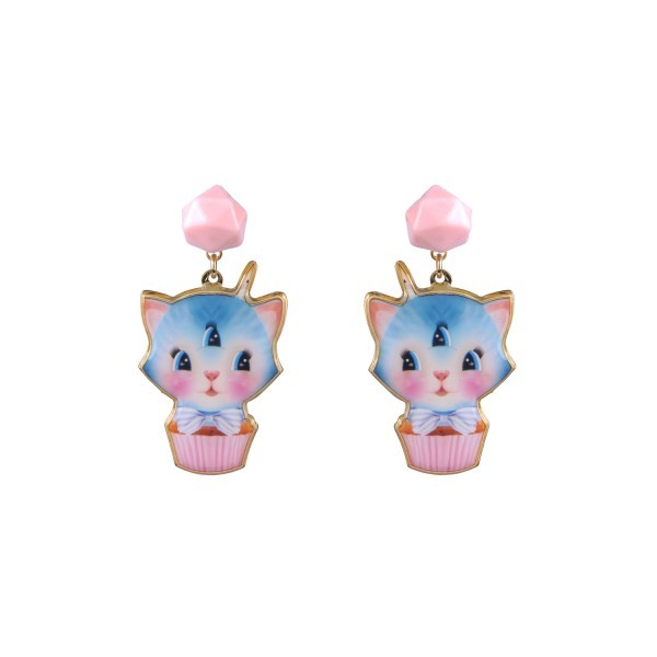 🇫🇷Les Nereides N2 糖果怪獸兔子系列糖果貓咪 針夾式耳環