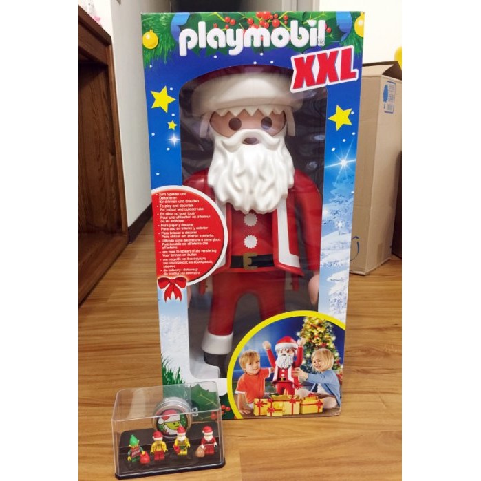 -南港97- "歡迎刷卡" 德國進口 Playmobil XXL 6629 聖誕老人 聖誕節 附原廠運輸箱