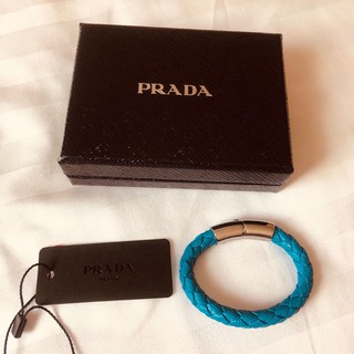 保證全新正品 Prada 女用 手環 皮革手環