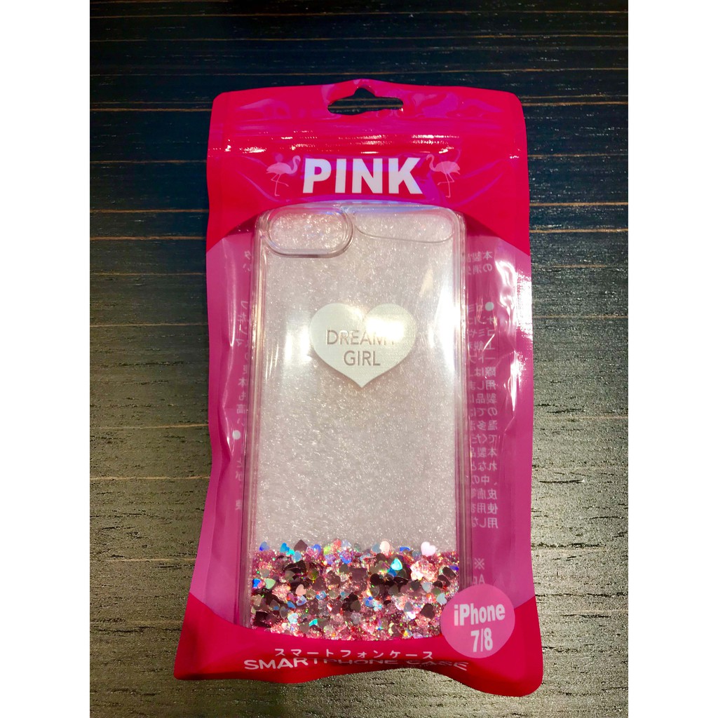 PINK 粉紅流沙手機殼 閃亮手機殼 日本攜回 閃亮上市 iPHONE7 iPHONE8
