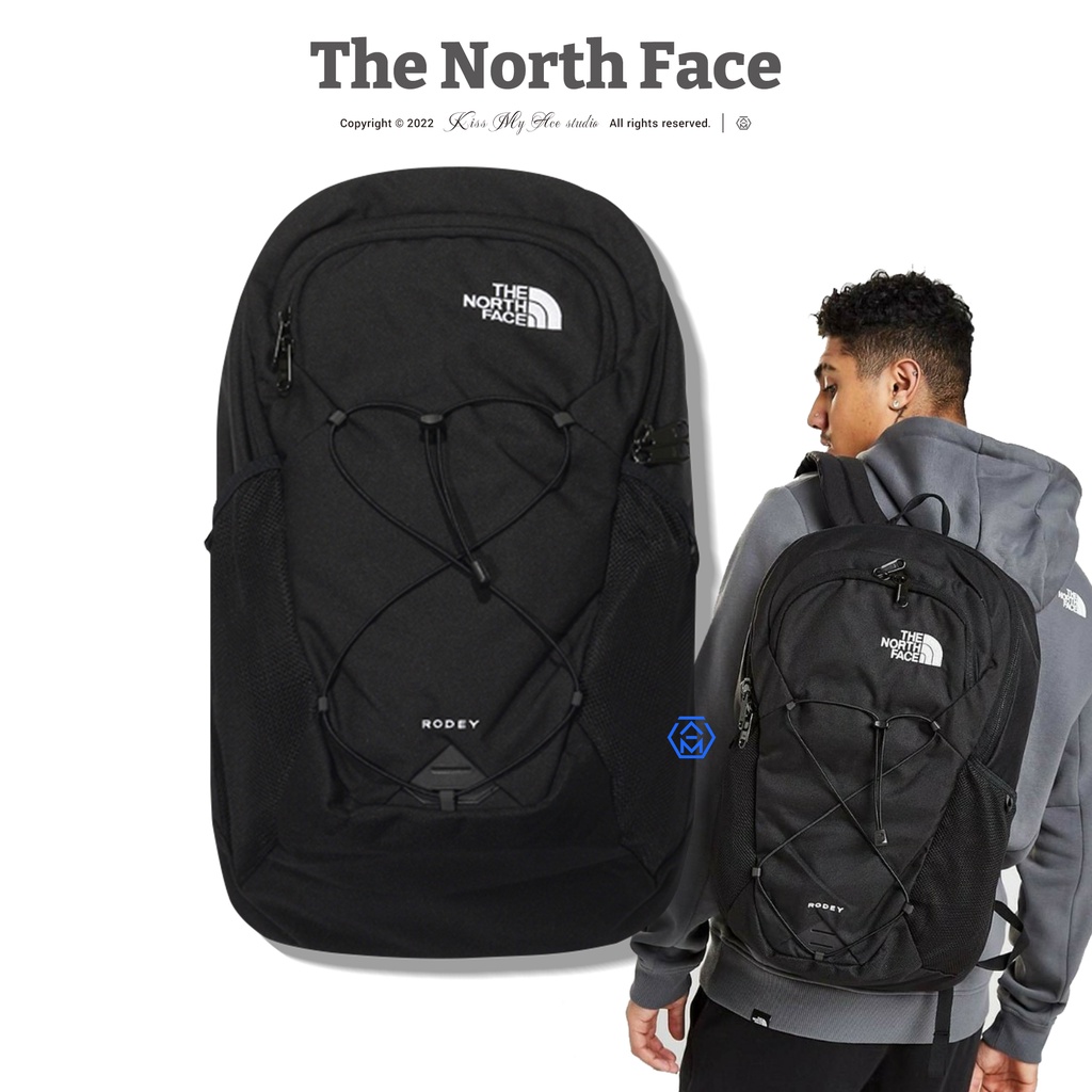 [現貨] The North Face Rodey 北臉 北面 黑白 27L 背包 後背包 筆電包 書包 15吋 水壺袋