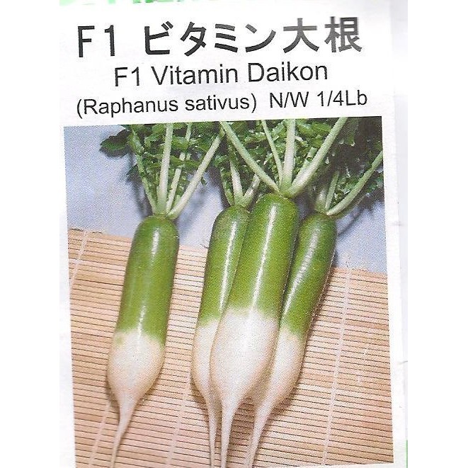 蔬菜種子s075 青長大根 不只是皮 肉也是綠色的 太奇特的蘿蔔品種 蝦皮購物