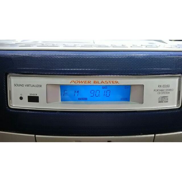 國際牌遙控CD雙卡收錄音機型號RX-ED50