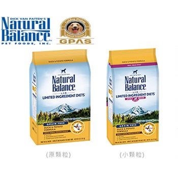 [桃桃健康嚴選]美國Natural Balance【低敏無穀馬鈴薯鴨肉成犬配方 小顆粒】4.5磅/12磅