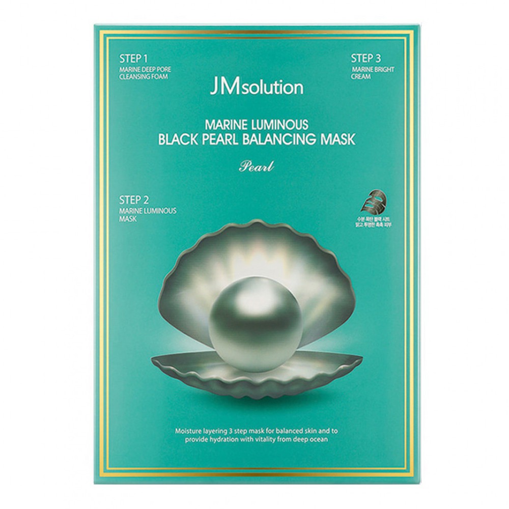JMsolution海洋黑珍珠平衡三步曲面膜30ml 10片/盒 Vivo薇朵