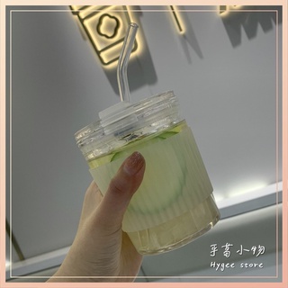 乎葛小物 ins玻璃隨行杯 小玻璃杯 咖啡杯 玻璃水杯 水壺 小杯子 隨行杯 咖啡隨行杯 水杯 ins玻璃杯
